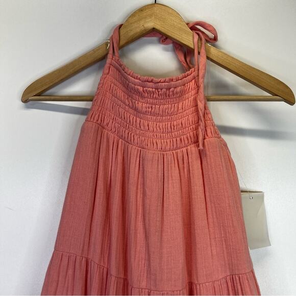 Elan cotton halter midi dress pink - XS - Picture 3 of 16